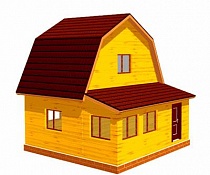 Проект дома из дерева бесплатно, размер 6х6 построить, купить, заказать проект "YAR №7-Д".
